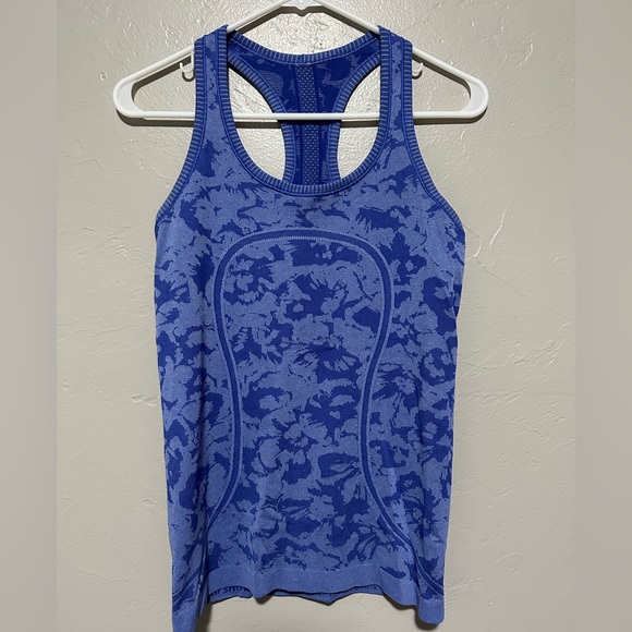 Lululemon Swiftly Tech Tank Heathered Sapphire Blue - Picture 1 of 3